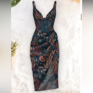 Averie Halley Draped Midi Dress